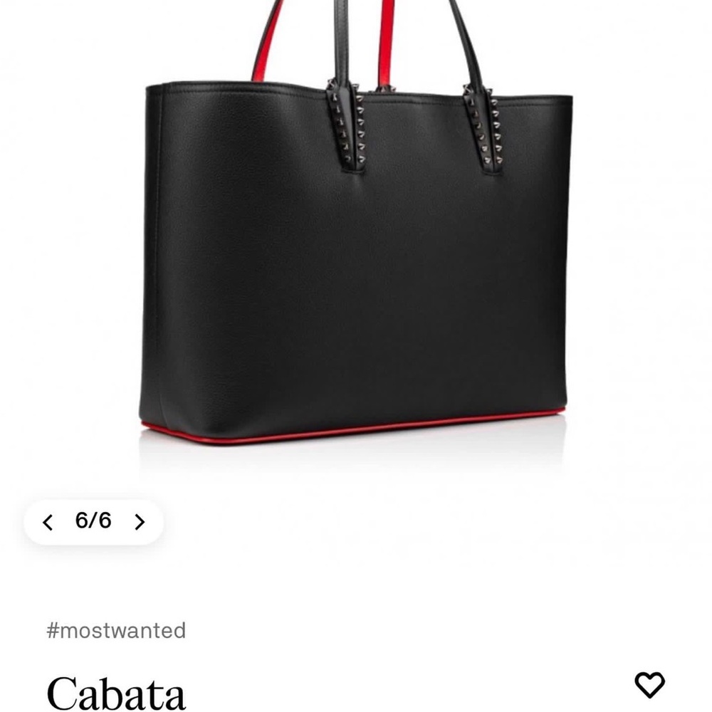 Christian Louboutin Black Cabata Tote Bag
